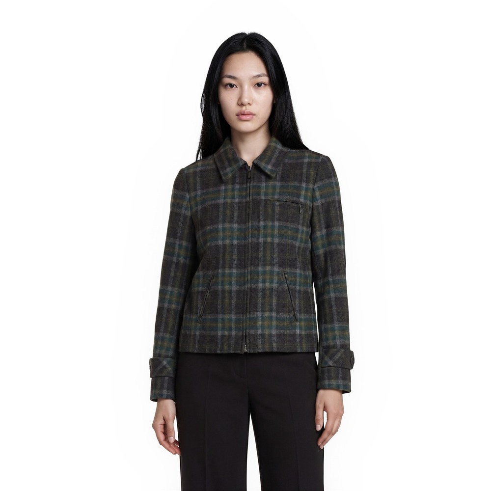 Vintage Pendleton Jacket Blazer Women's Size Small Petite SP Plaid Wool Full Zip